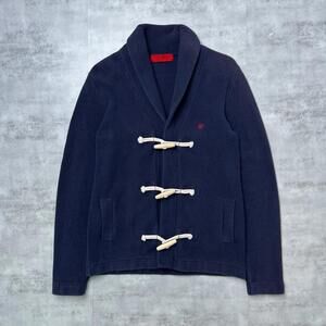 Carolina Herrera Navy Sweater with Toggle Closures